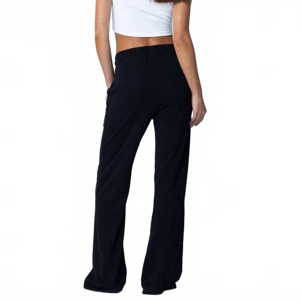 NEW TALENTLESS french terry lounge pant in pitch black - Picture 3 of 5